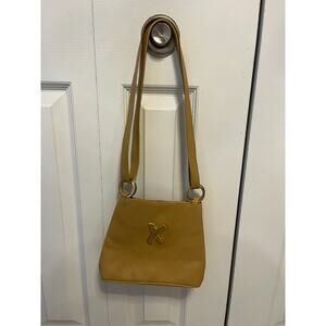 Paloma Picasso Vintage Beige Leather Crossbody Shoulder bag